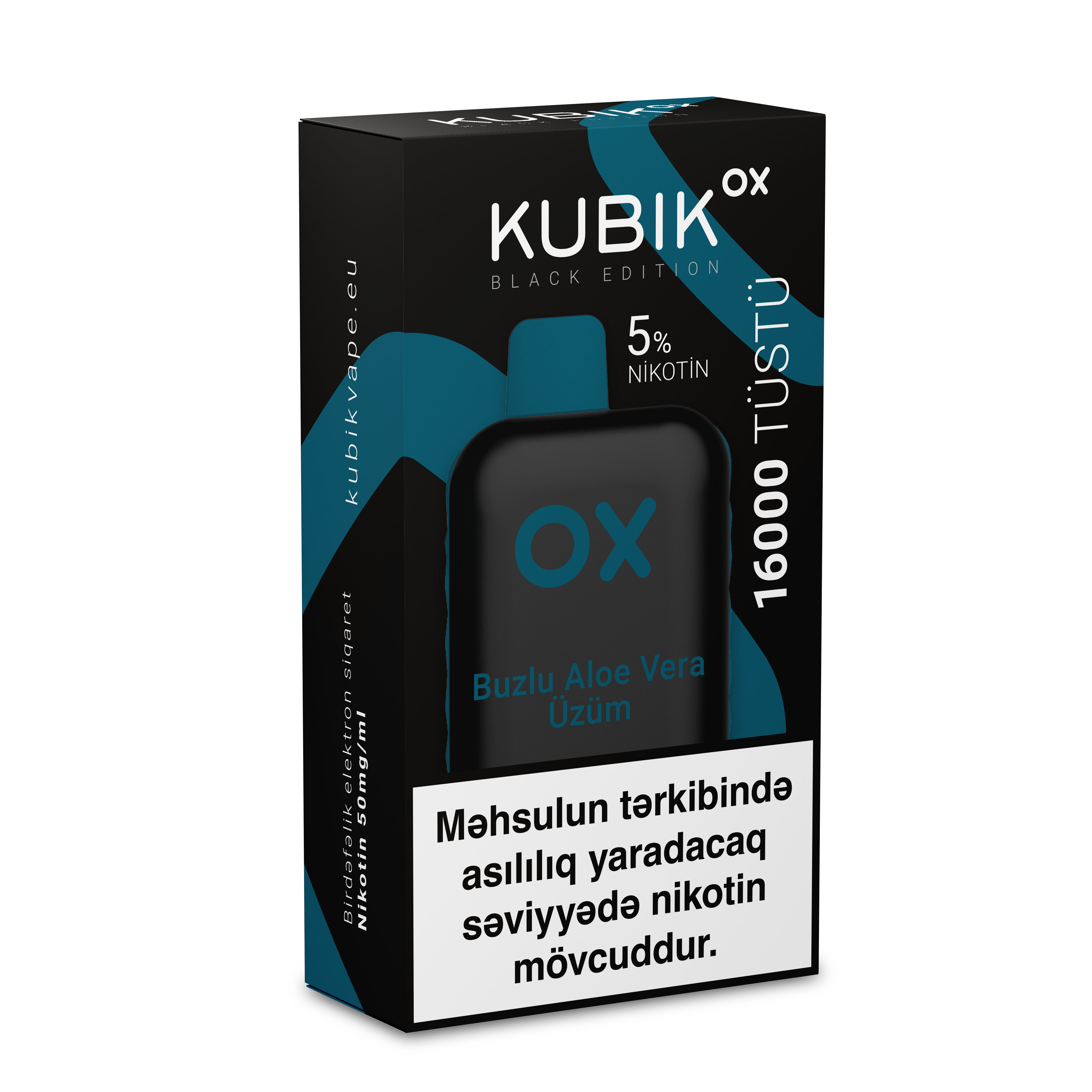 KUBİK Ox (black edition) Buzlu aloe vera üzüm