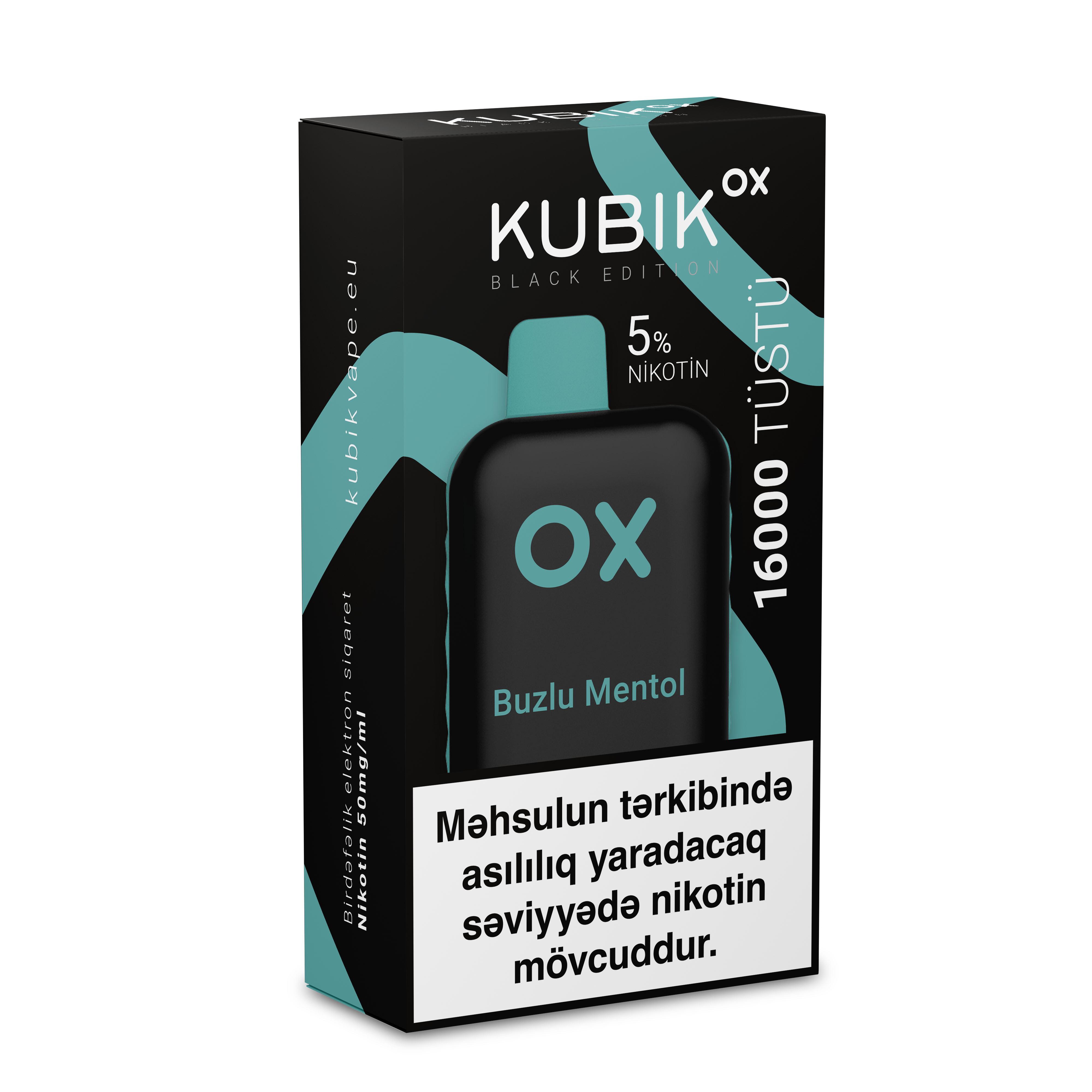 KUBİK Ox (black edition) Buzlu mentol