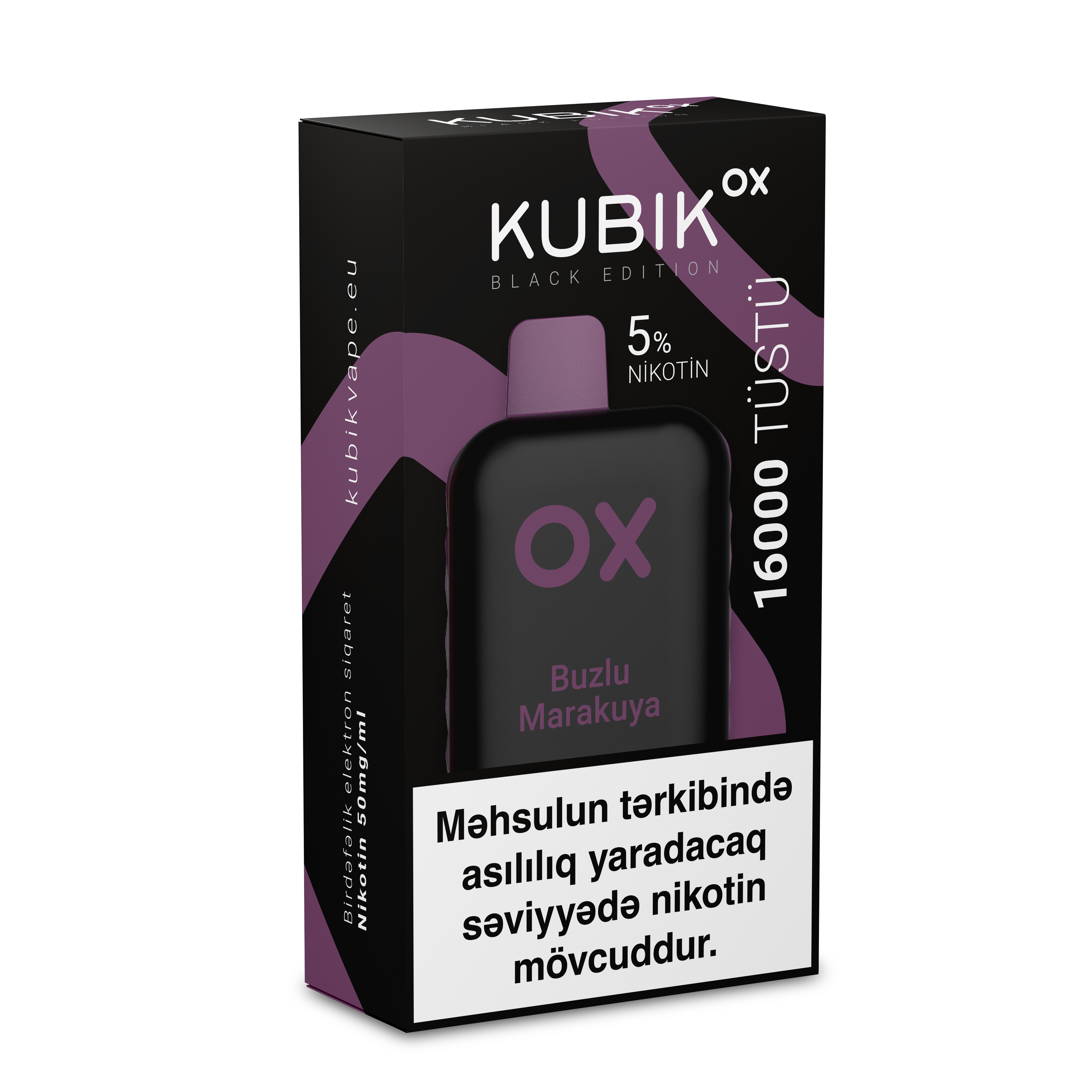 KUBİK Ox (black edition) Buzlu marakuya