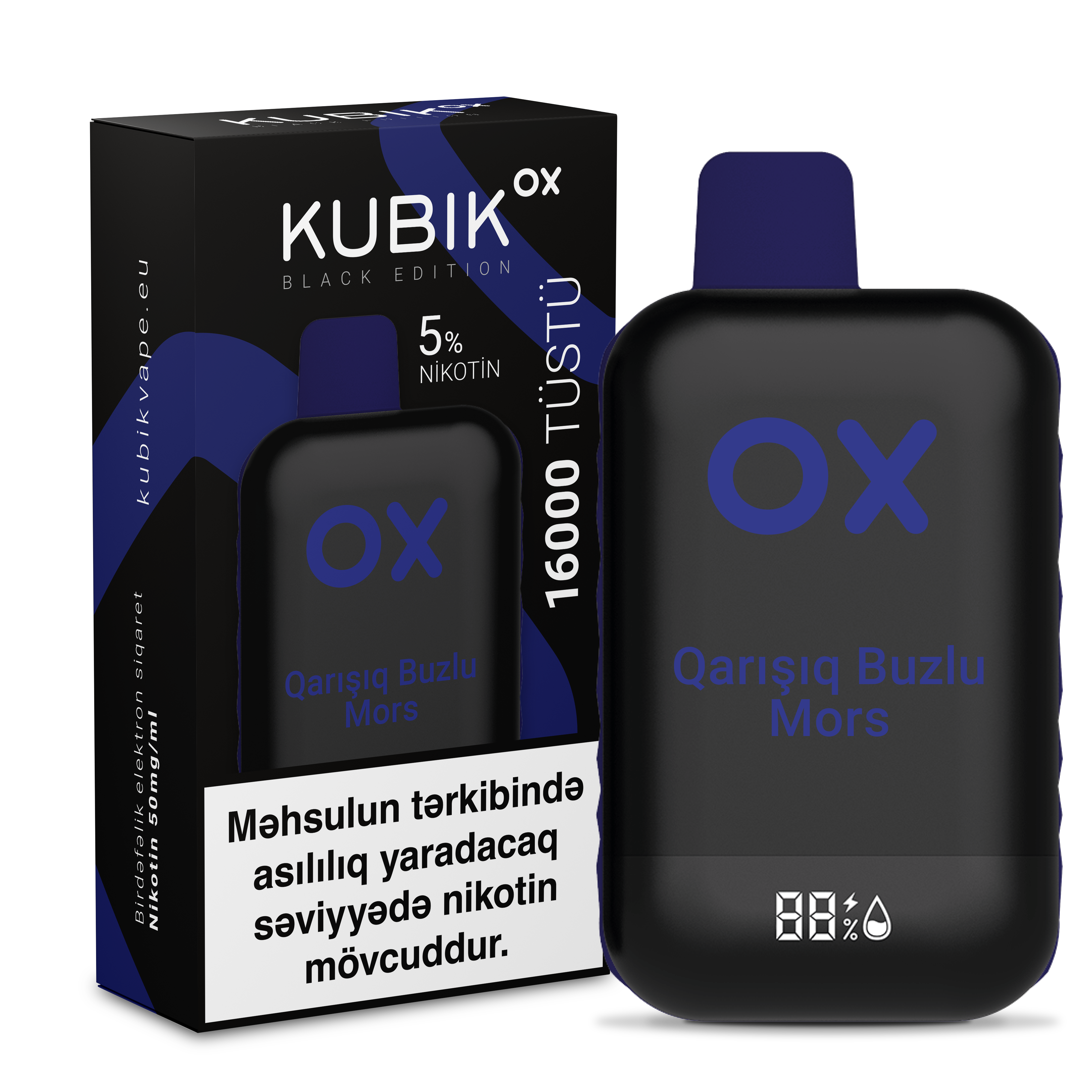 A KUBİK Ox (black edition) Смешанный ледяной шербет с ягодами