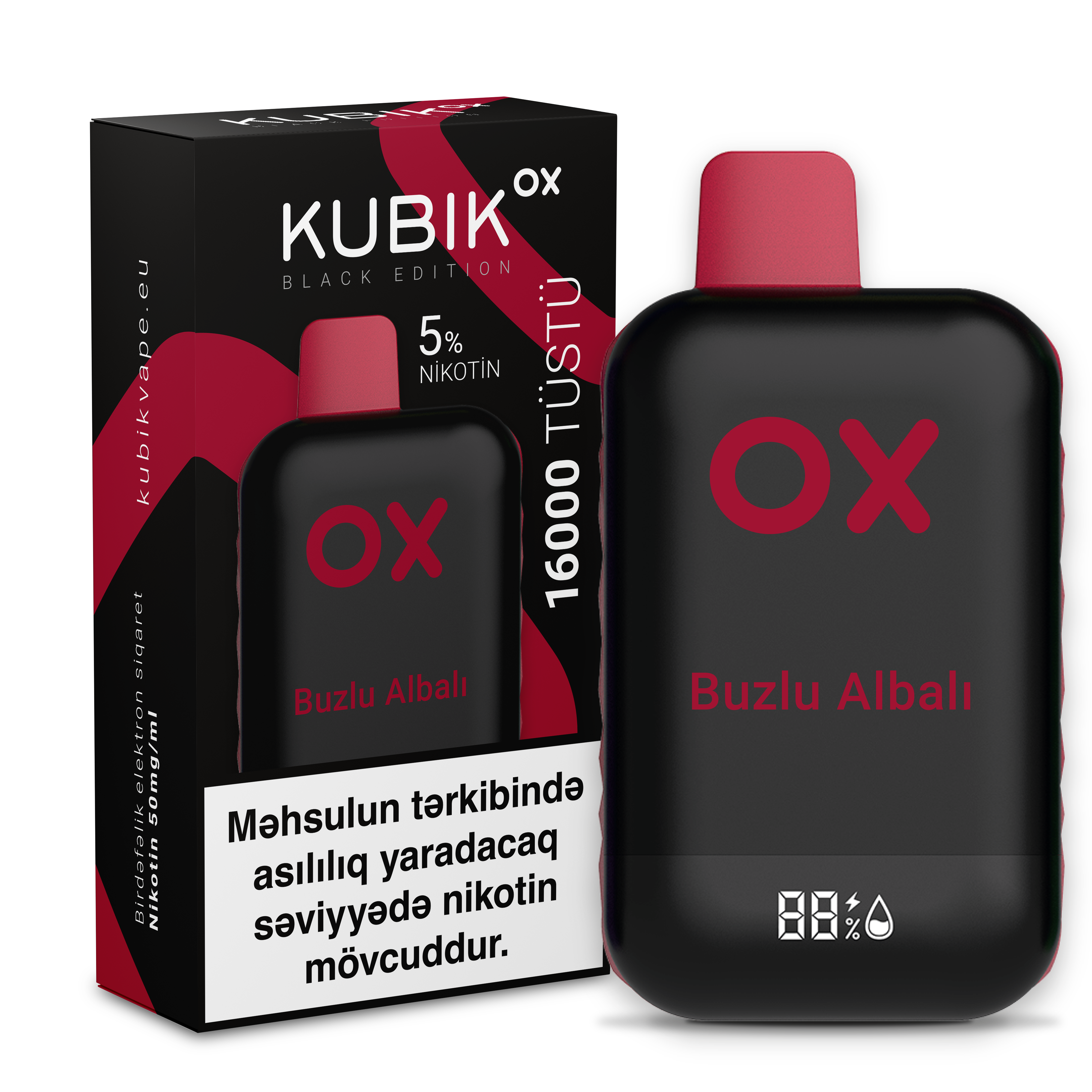 KUBİK Ox (black edition) Buzlu albalı