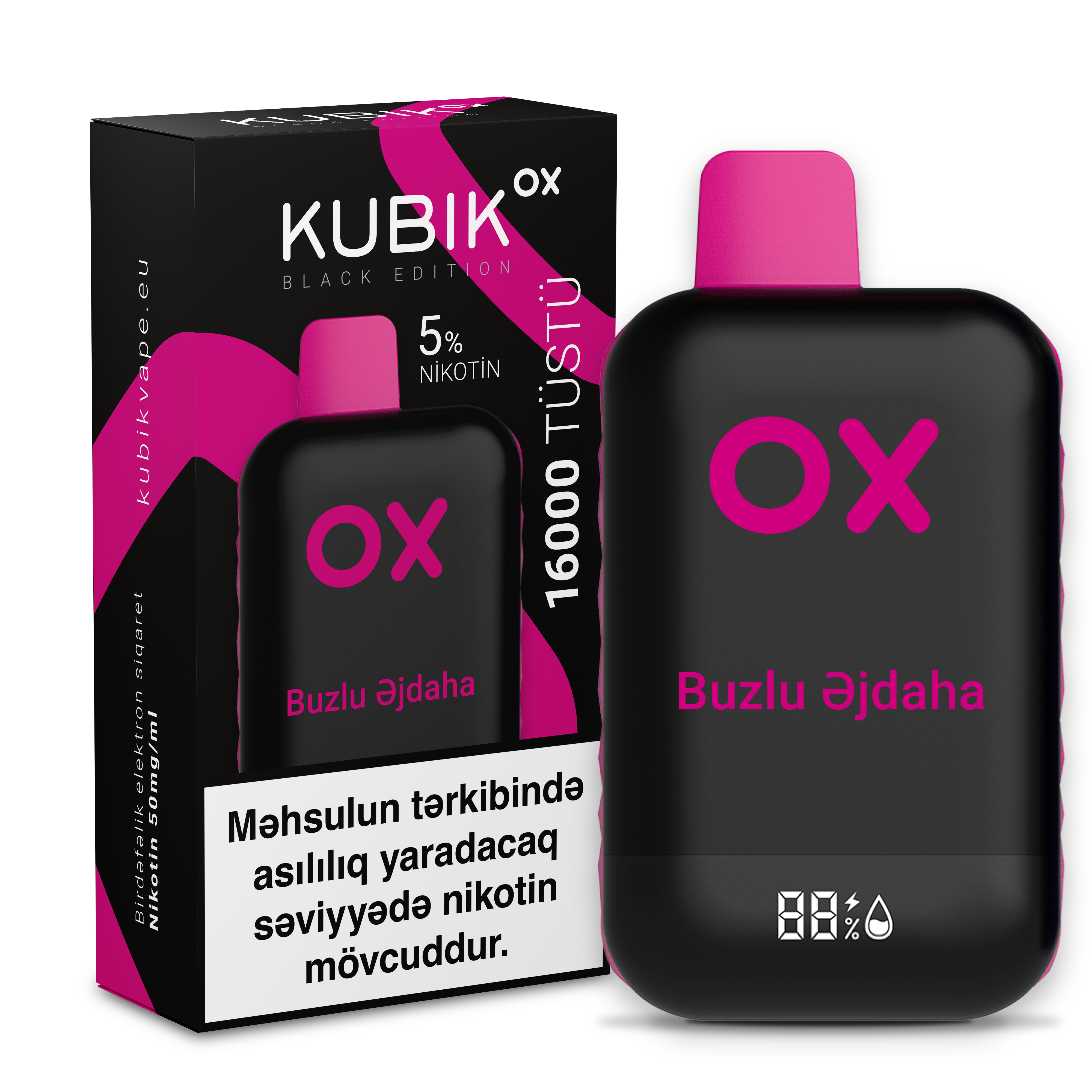 KUBİK Ox (black edition) Buzlu əjdaha