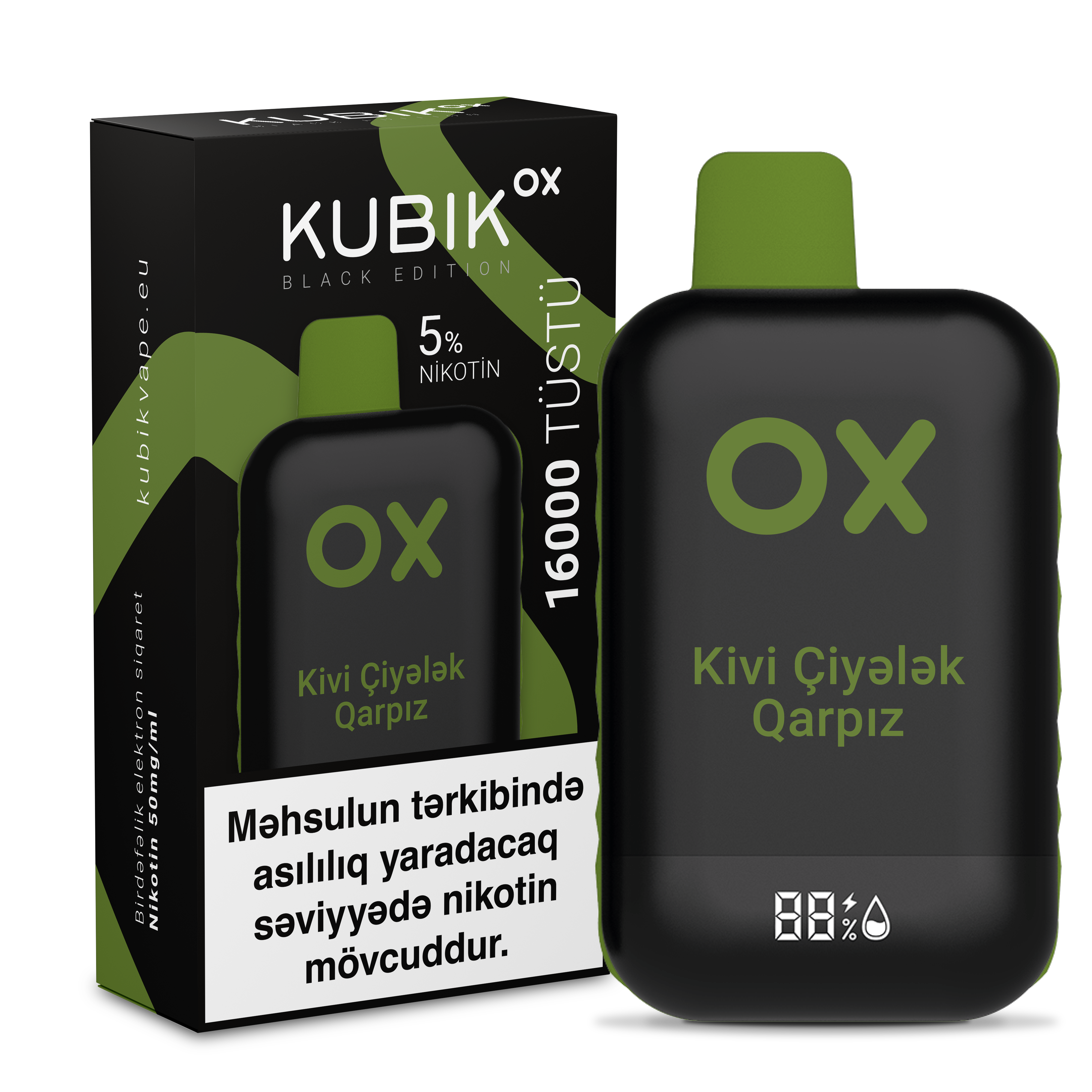 KUBİK Ox (black edition) Киви клубника арбуз